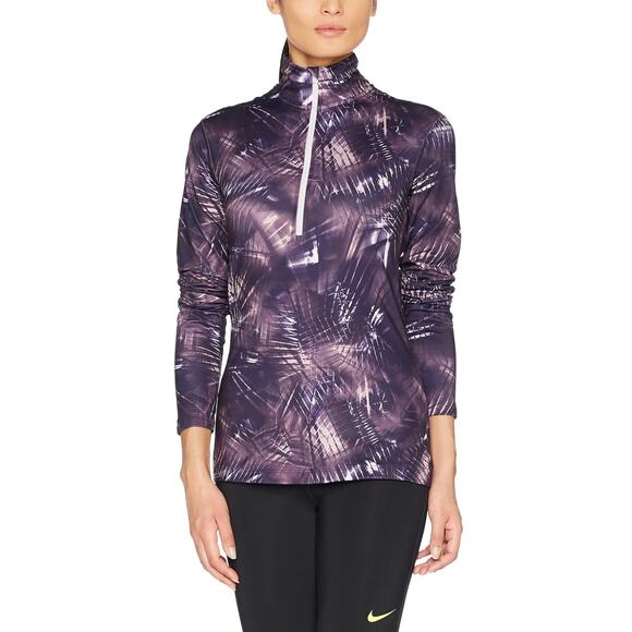 Nike Pro Womens size Small Warm Dri-Fit Half Zip Jacket Pullover Purple Dynasty - Picture 1 of 11
